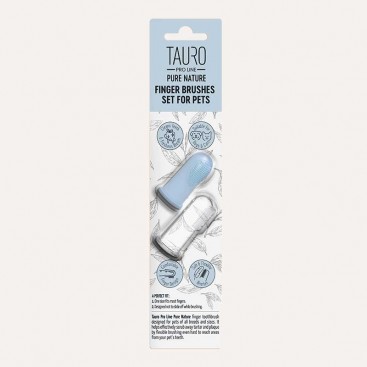 Набор напальчников для чистки зубов собак и кошек Tauro Pro - Finger Brushes Set (2 шт)