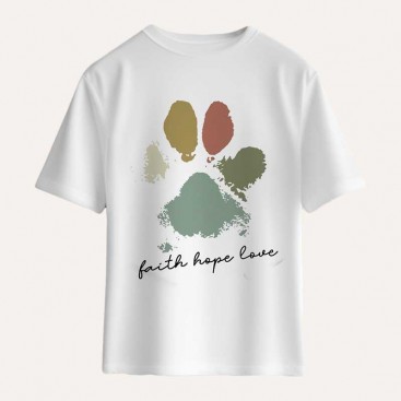 Футболка жіноча InLove - Colorfull Paw, XL