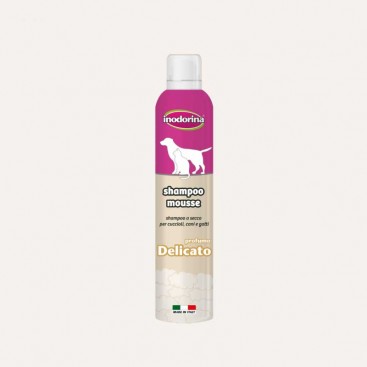 Сухий шампунь-мус для делікатного очищення Inodorina-Shampoo Mousse Delicate,300 мл