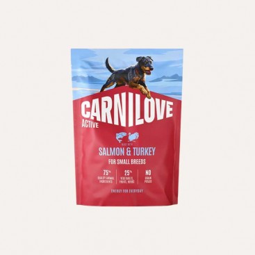 Сухий корм для собак малих порід з лососем та індичкою Carnilove-Salmon&Turkey Active Small 1.5 кг