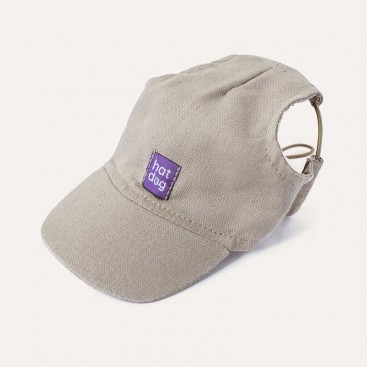 Кепка для собак из льна HatDog - Mocha, XL