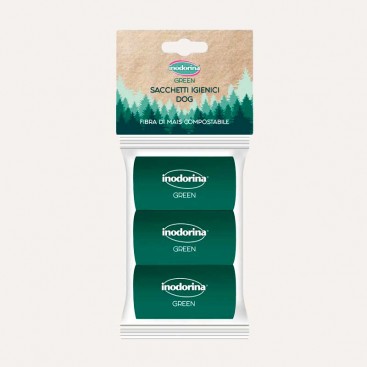 Еко пакети для прибирання Inodorina - Sacchetti Green, 30 шт