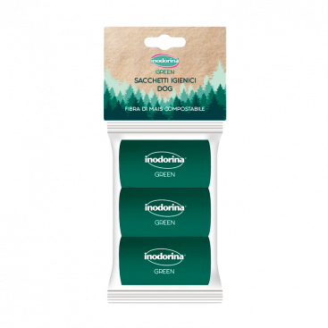 Эко пакеты для уборки Inodorina - Sacchetti Green, 30 шт