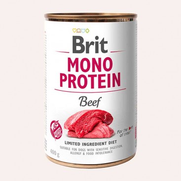 Консервы для собак с говядиной Brit - Mono Protein - Beef 400 г