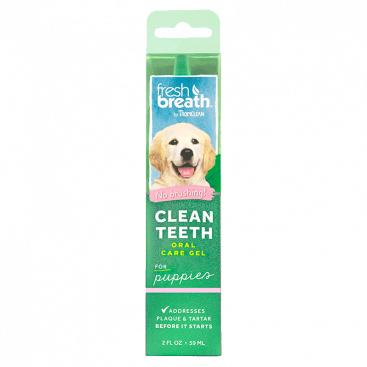 Гель для удаления налета и зубного камня у щенков TropiClean - Clean Teeth Oral Care Gel for Puppies