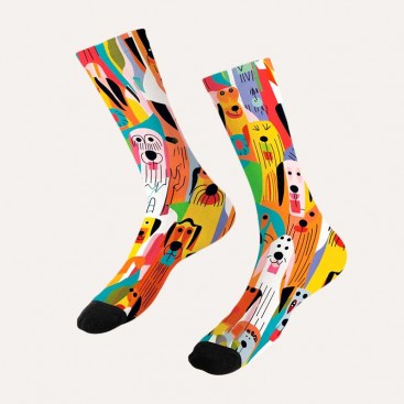 Шкарпетки жіночі з собачками Holiday - Multicolored dogs, 36-39
