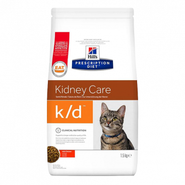 Лікувальний корм для котів Hill's - Prescription Diet k/d Kidney Care 1,5 кг