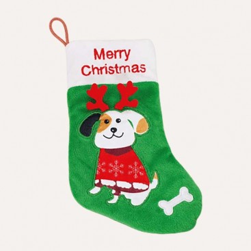Іграшка для собак Nobby - Панчоха-собака плюш 20 см зелена