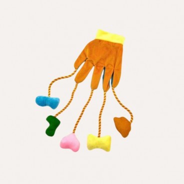 HIPPIE PET Игрушка для кошек Перчатка оранжевая 30 см