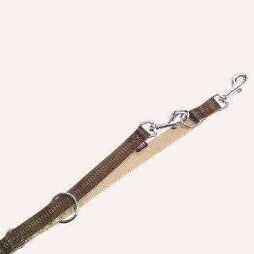 Nobby Повідець перестібка для собак Soft Grip 1,5х200см коричневий