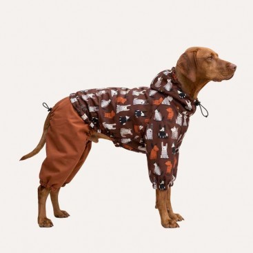 Комбинезон-дождевик для собак Bark&Tail - Autumn Tails