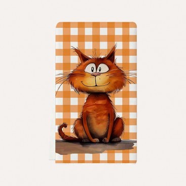 Рушник кухонний - Orange with a cat 40х60 см