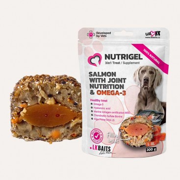 LK Baits Pet Nutrigel Salmon L-XL Функциональное лакомство для собак больших пород для суставов 200 г