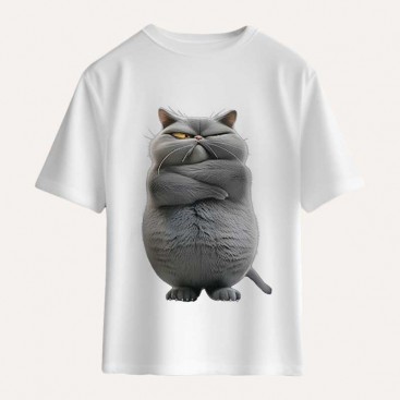 Футболка для хлопчиків 10 років Sugar Raccoons - Fat Cat White