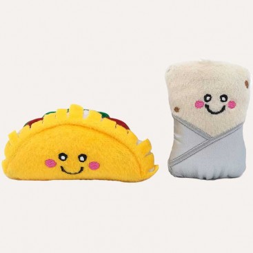 Набір іграшок для котів з мʼятою тако та буріто ZippyClaws - Taco and Burrito