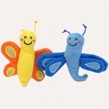 Набір іграшок для котів з мʼятою метелик і бабка ZippyClaws - Butterfly and Dragonfly