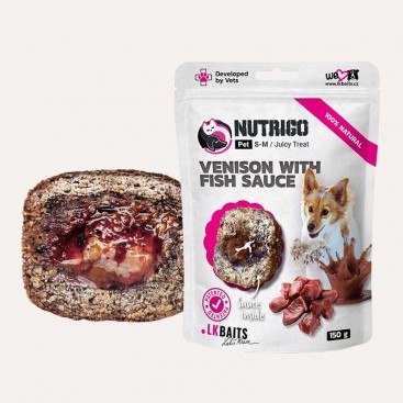 Функціональні ласощі для собак з олениною та рибним соусом LK Baits-Рet Nutrigo Treat Game,150 г