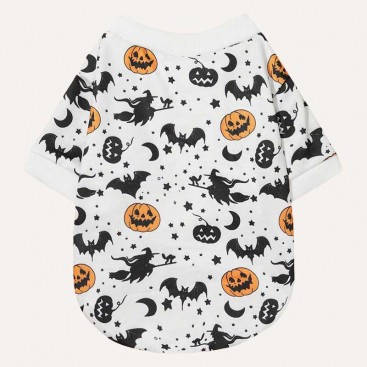 Толстовка для домашніх тварин PETSIN Halloween - White, XS