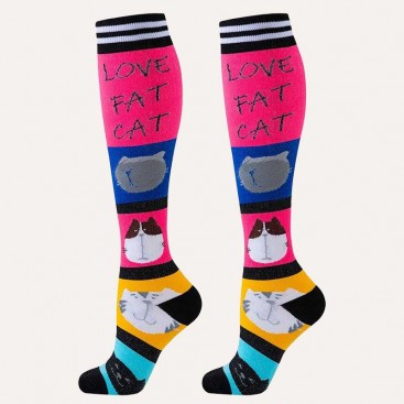 Гетры женские с котиками - Love Fat Cat (s/m)