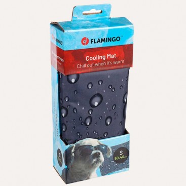 Охолоджуючий килимок для котів і собак Flamingo - Краплі (40х50)