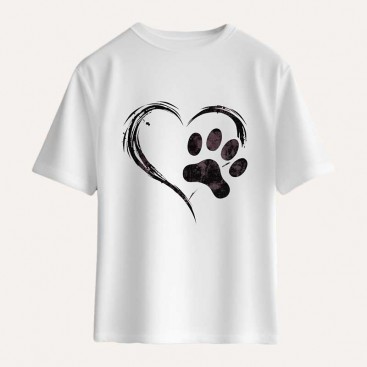 Футболка жіноча InLove - Paw in Heart, M