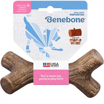 Жувальна іграшка для цуценят з кленового дерева - Benebone Puppy Maplestick, S