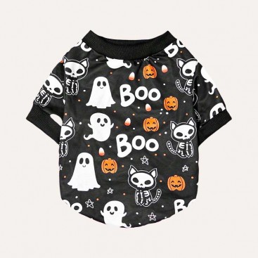 Толстовка для домашних животных PETSIN Halloween - Boo, L