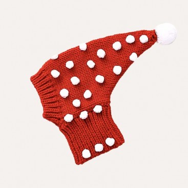 Шапка в'язана для собак Fried Doodle Twist Ball - Red, S