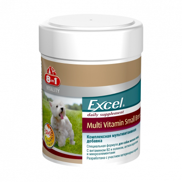 Вітаміни для собак невеликих порід 8in1 – Excel Multi Vitamin Small Breed, 70 шт.