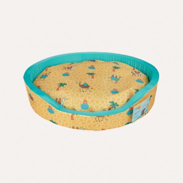 Охолоджуюче ліжко для собак Summer Vibes - Camel Fresh Cooling, M (60 x 50 x 16 см)
