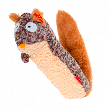 Іграшка для собак Білка із двома змінними пищалками GiGwi - Plush Friendz Squirrel 29 см