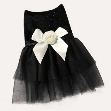 Платье для домашних животных - Velor Black, XL