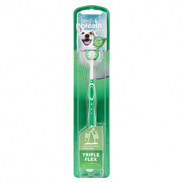 Зубная щетка для собак небольших и средних пород TropiClean - TripleFlex Toothbrush