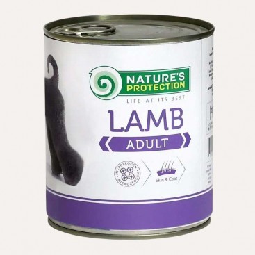 Корм для собак консервированный Natures Protection Adult Lamb 400g