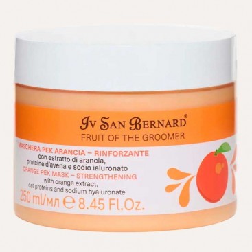 Маска Iv San Bernard Frutta Orange  зміцнююча, для всіх типів шерсті собак і котів, 250 мл.