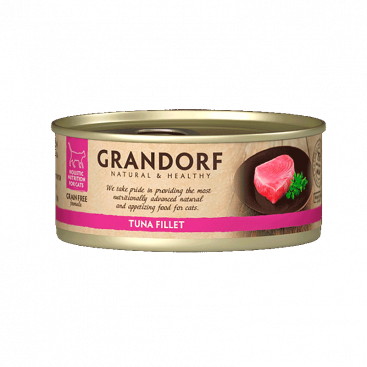 Консерва для котів з тунцем Grandorf - Tuna Fillet 70 г