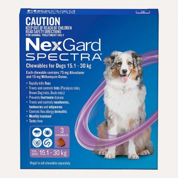 Жувальна таблетка NexGard spectra для собак від 15 до 30 кг (1 таблетка)
