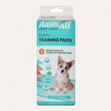 Пелюшки для собак з ароматом лаванди AnimAll - Puppy Training Pads 60х60, 10 шт
