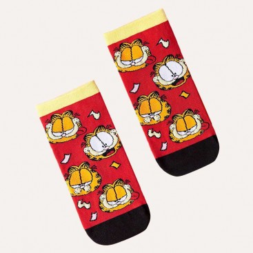 Шкарпетки низькі жіночі Fansphere Goods - Garfield Red, 36-39