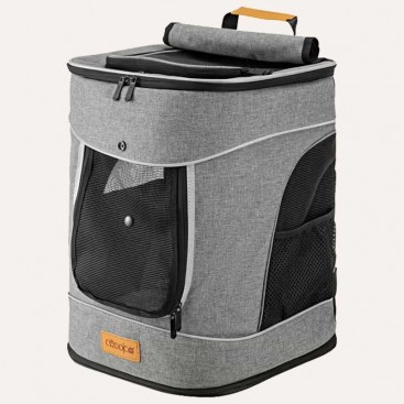 Рюкзак для транспортування собак і котів CADOCA - Gray (уцінка)