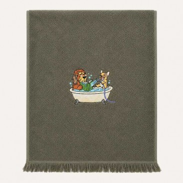 Полотенце для собак с вышивкой Montmorency - Bath Time Towel (50x100 см)