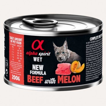 Консервы для кошек говядина и дыня AlphaSpirit - Beef with Melon 200 г