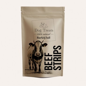 Натуральні ласощі для собак яловичина Bark&Tail - Dog Treats 100 % Beef , 50 г