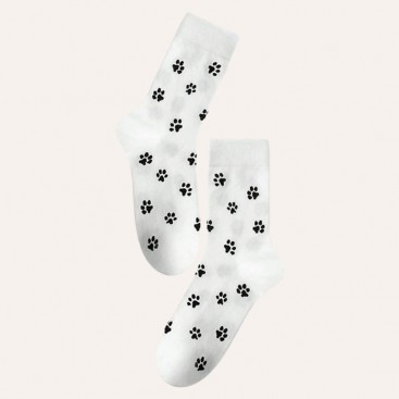 Шкарпетки з лапками білі Septwolves Underwear - White Paws, 36-39