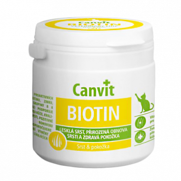 Вітаміни для котів для шкіри, шерсті і кігтів Canvit - Biotin 100 г