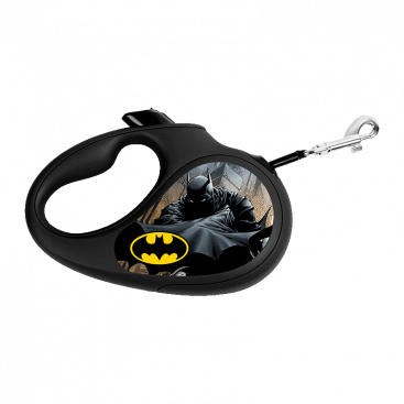 Рулетка Collar - WauDog Printed Black Batman S, 5м