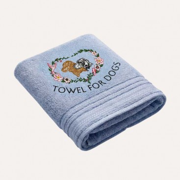 Махровий рушник для домашніх улюбленців Bark&Tail - Towel for Dogs (70×130 см), світло-блакитний