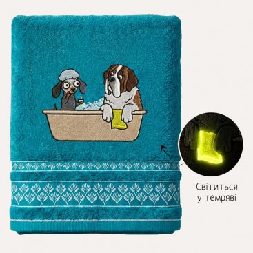 Полотенце для собак с вышивкой Montmorency - Bubble Bath Towel (50x100 см)