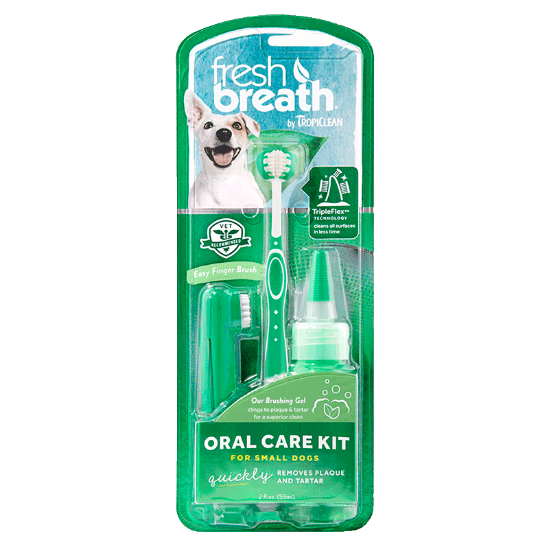 Набор для ухода за ротовой полостью собак небольших и средних пород TropiClean - Fresh Breath Oral Care Kit