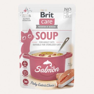 Суп для кошек с лососем Brit Care - Soup with Salmon, 75 г